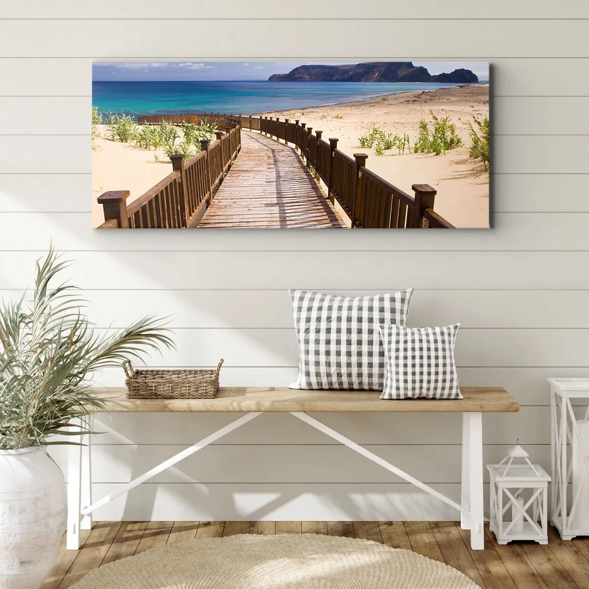 Quadro em tela - Leve-me para as ilhas felizes - 100x40 cm