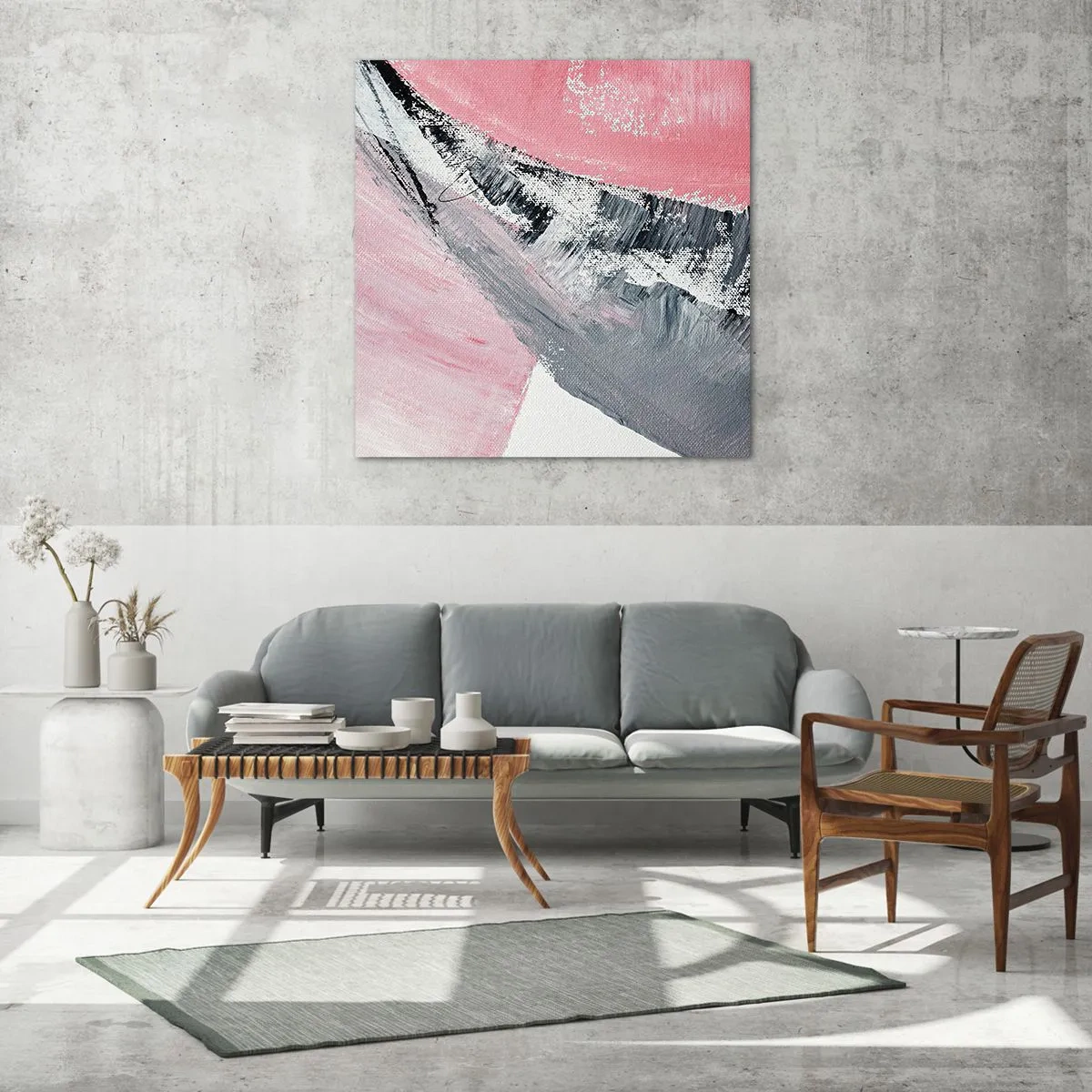 Quadro em vidro - Composição à medida - 70x70 cm