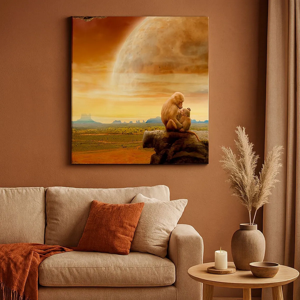 Quadro em tela - O amor é o mesmo em todos os lugares - 30x30 cm