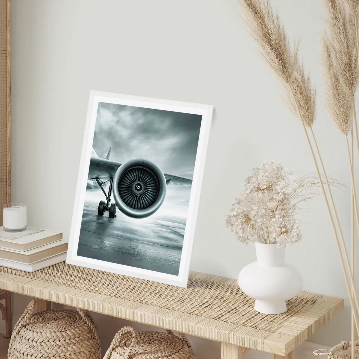 Pôster em moldura branca - Há poder! - 40x50 cm