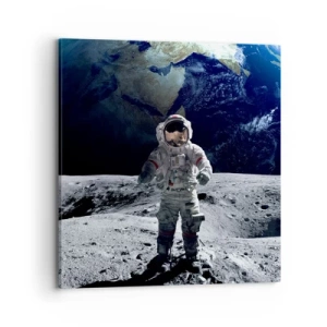 Quadro em tela - Saudações da Lua - 70x70 cm