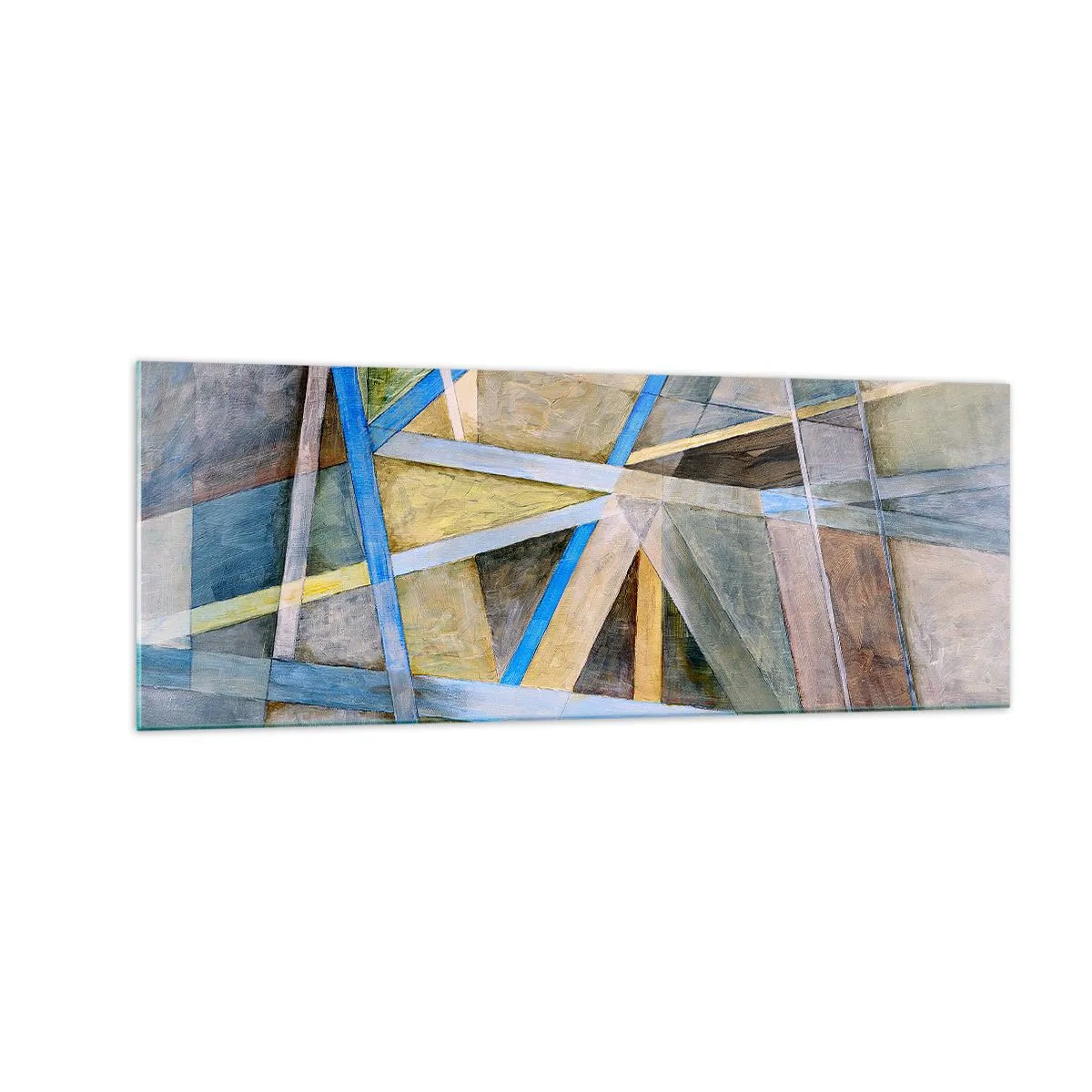 Quadro em vidro - Em linha reta ou na diagonal? - 140x50 cm