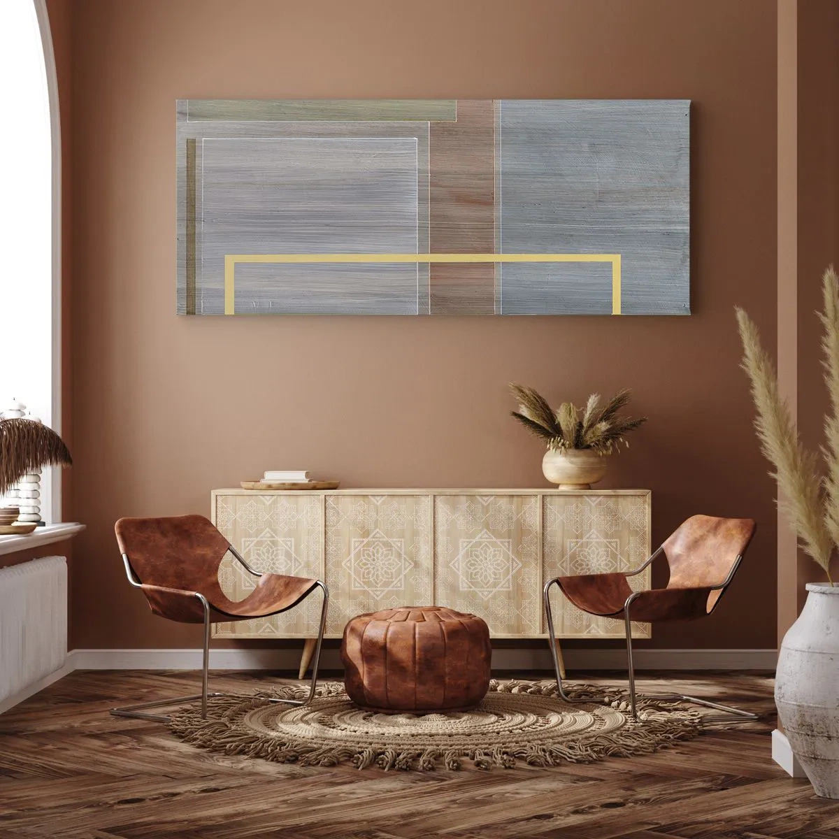 Quadro em tela - Simples e calmo - 100x40 cm