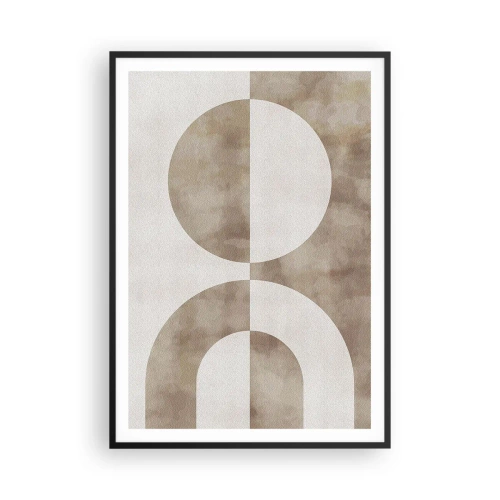 Pôster com moldura preta - Semelhanças e diferenças - 70x100 cm