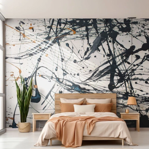 Papel de Parede Autocolante Deluxe Sticker - Com ou sem sentido? - Abstração, Gráficos, Pedaço - 350x256 cm