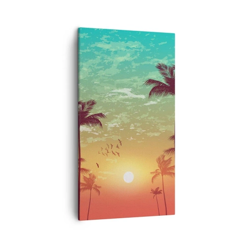 Quadro em tela - Climas tropicais - 45x80 cm