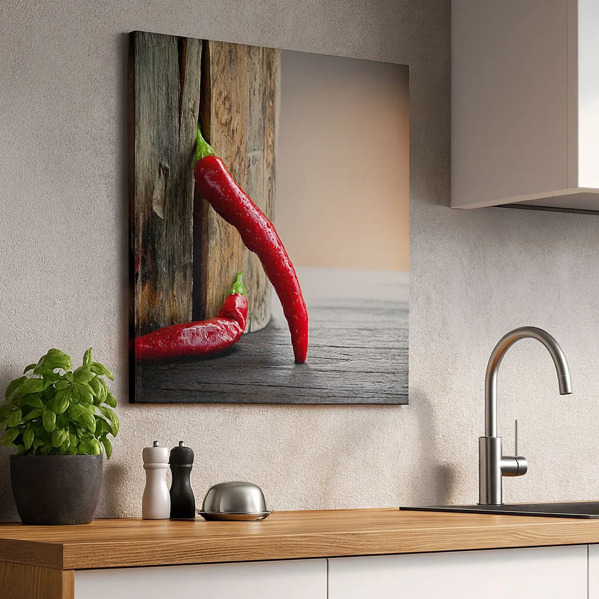 Quadro em tela - Red hot chili peppers - 30x30 cm