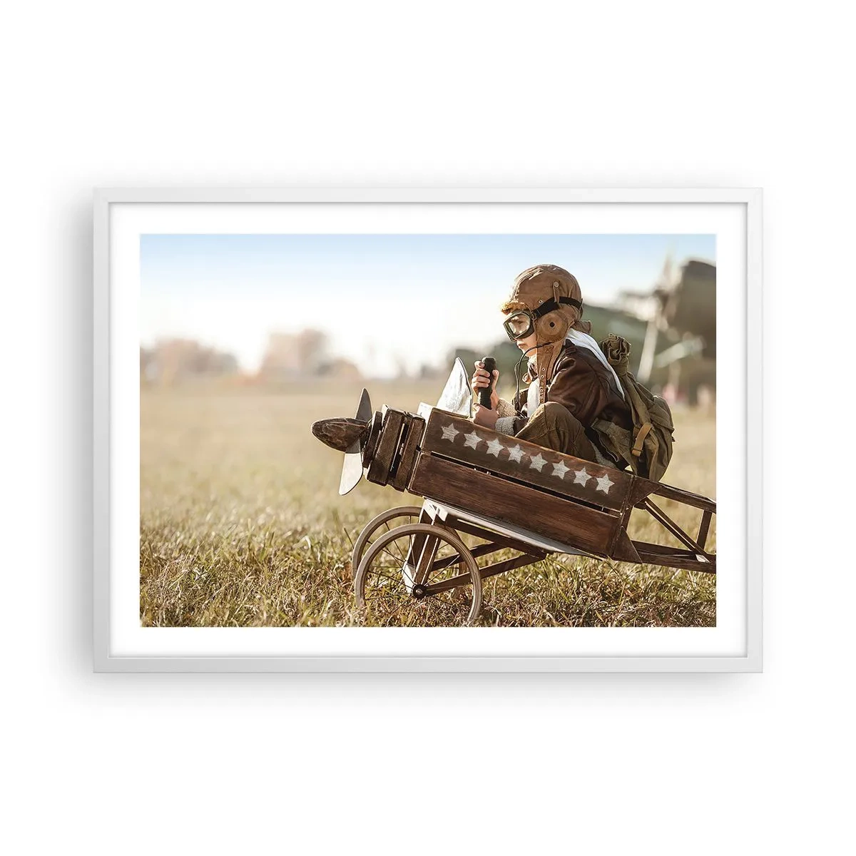 Pôster em moldura branca - O início rumo a um sonho - 70x50 cm