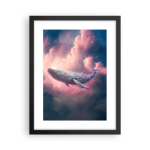 Pôster com moldura preta - Esfregue seus olhos - 30x40 cm