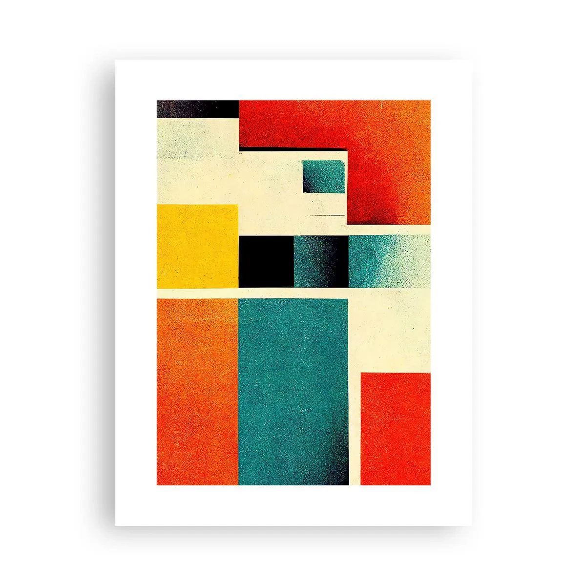 Pôster - Abstração geométrica – boa energia - 30x40 cm
