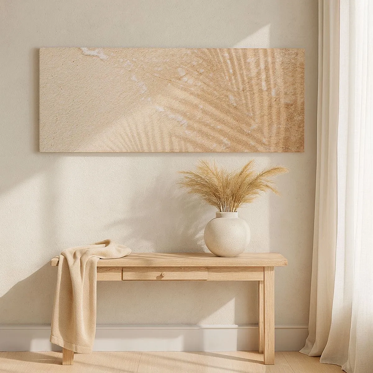 Quadro em tela - A sombra de um verão quente - 100x40 cm