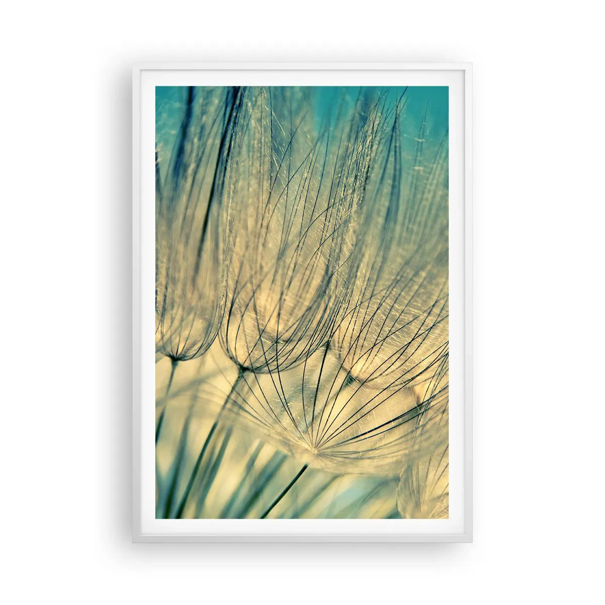 Pôster em moldura branca - À espera do vento - 70x100 cm