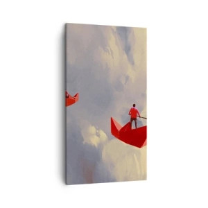 Quadro em tela - Expedição dos sonhadores - 45x80 cm