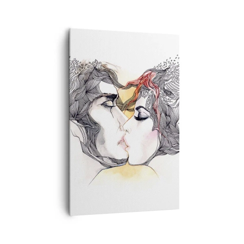 Quadro em tela - O mundo não existe - 80x120 cm