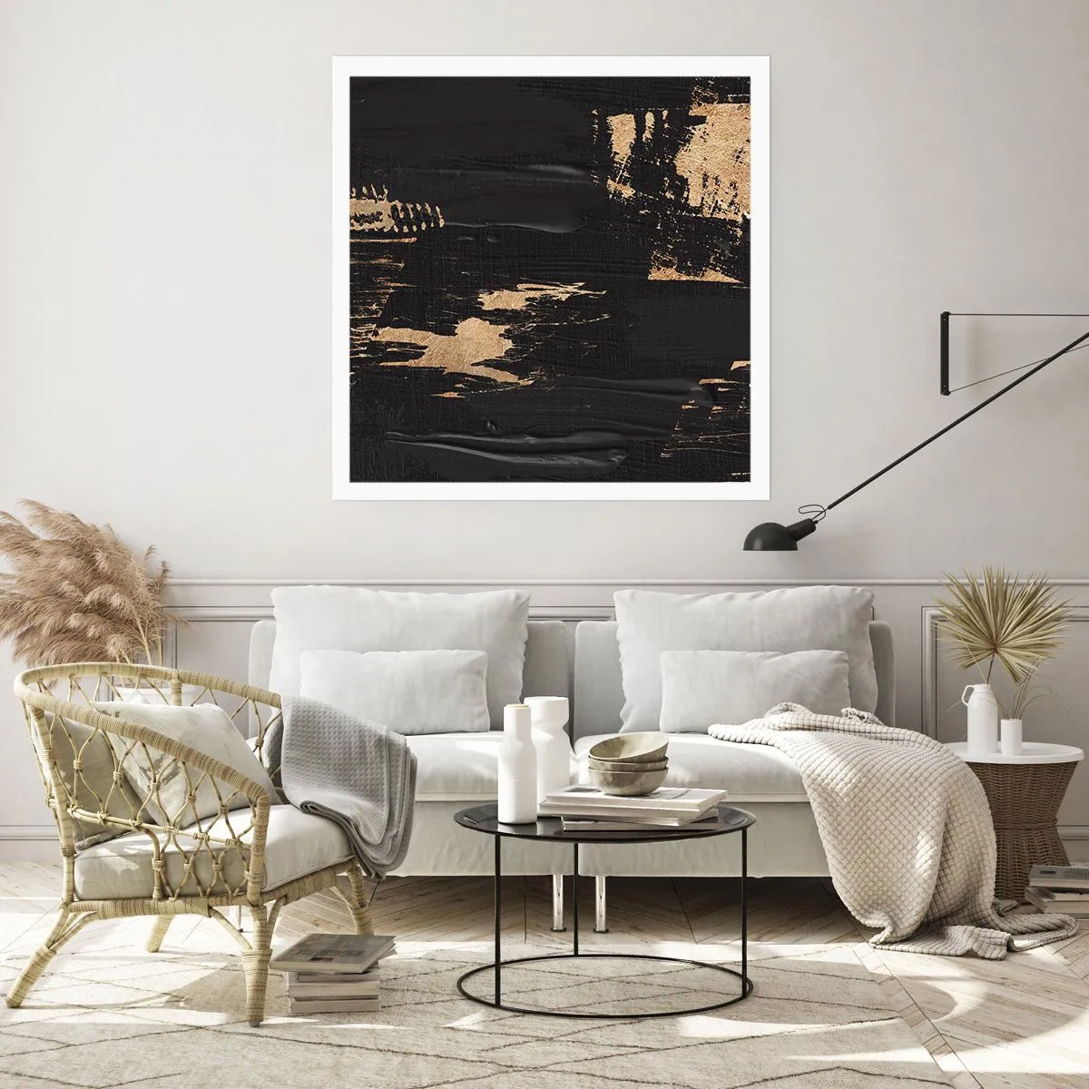 Pôster - Rastro de toque - 40x40 cm