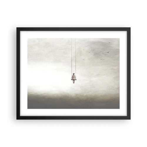 Pôster com moldura preta - A criança em nós - 50x40 cm