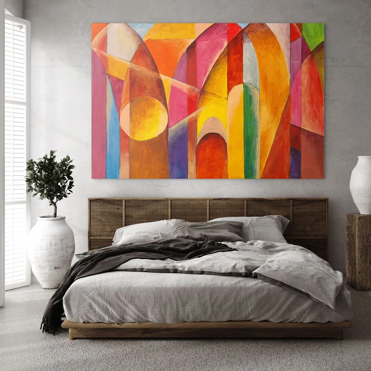 Quadro em vidro - Catedral do Sol - 70x50 cm