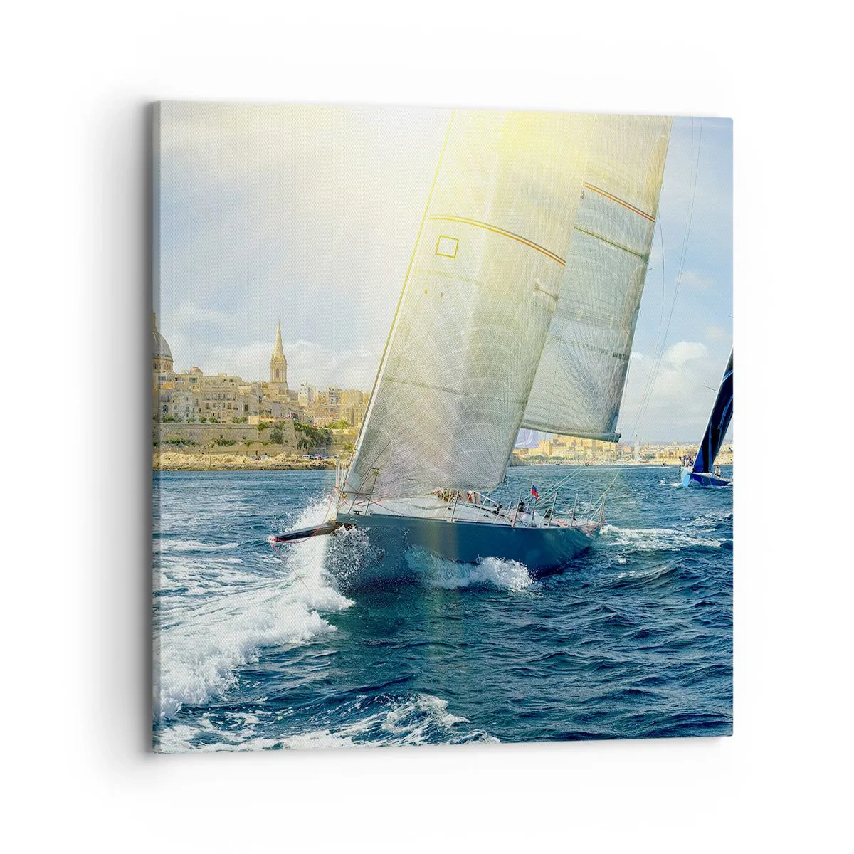 Quadro em tela - É hora de deixar a cidade - 70x70 cm