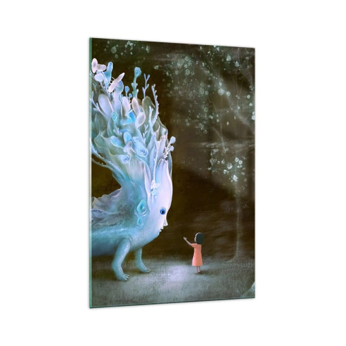 Quadro em vidro - Encontro fantástico - 70x100 cm