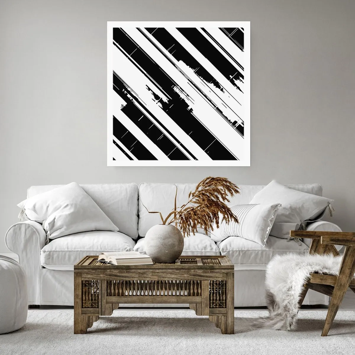 Pôster - Uma composição intensa e dinâmica - 30x30 cm