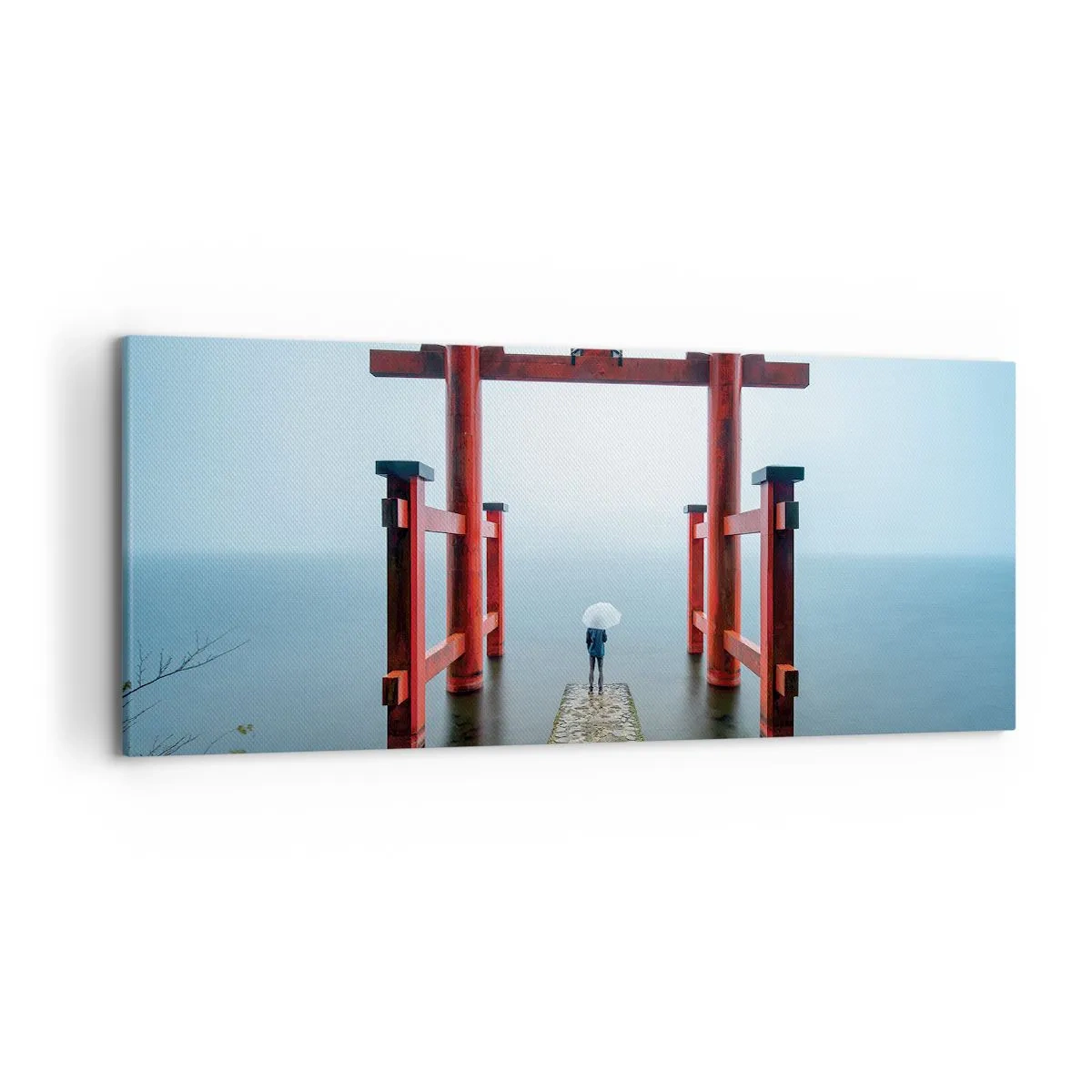 Quadro em tela - Devaneio japonês - 120x50 cm