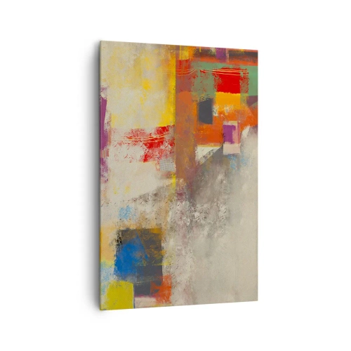 Quadro em tela - Geometria das cores - 80x120 cm