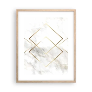 Pôster com moldura de carvalho claro - Vista ao infinito - 40x50 cm