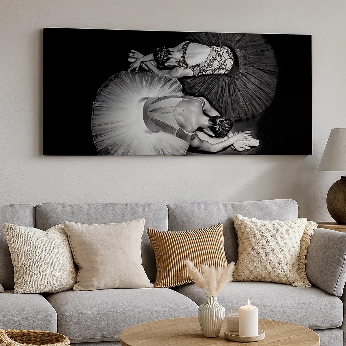 Quadro em tela - Jin e yang – o equilíbrio perfeito - 30x30 cm