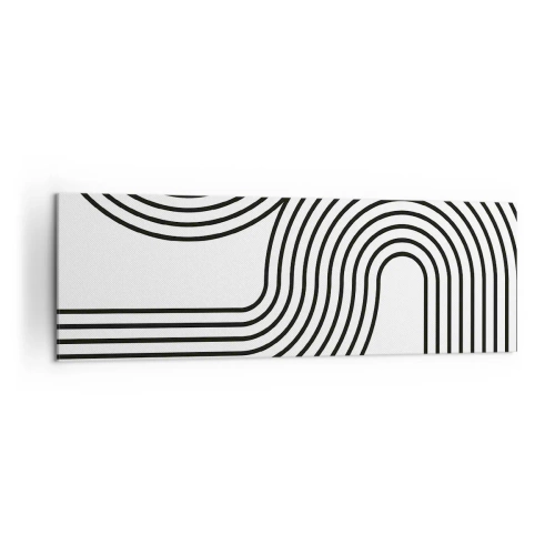 Quadro em tela - Na curva - 160x50 cm