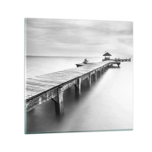 Quadro em vidro - Para longe - 40x40 cm