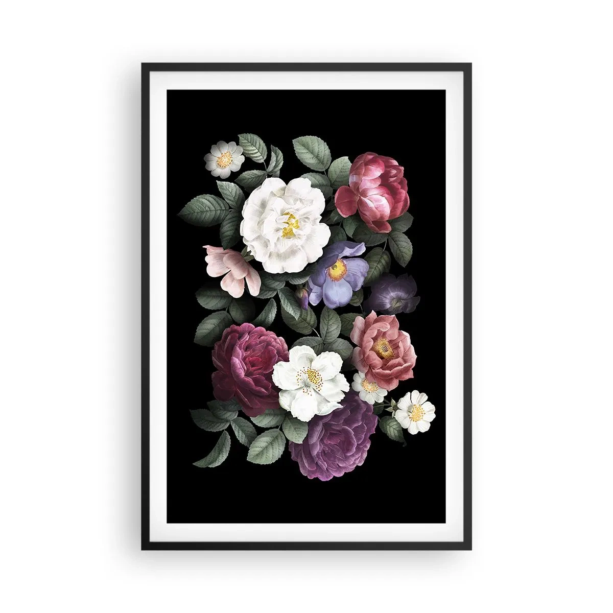 Pôster com moldura preta - Do jardim inglês - 61x91 cm