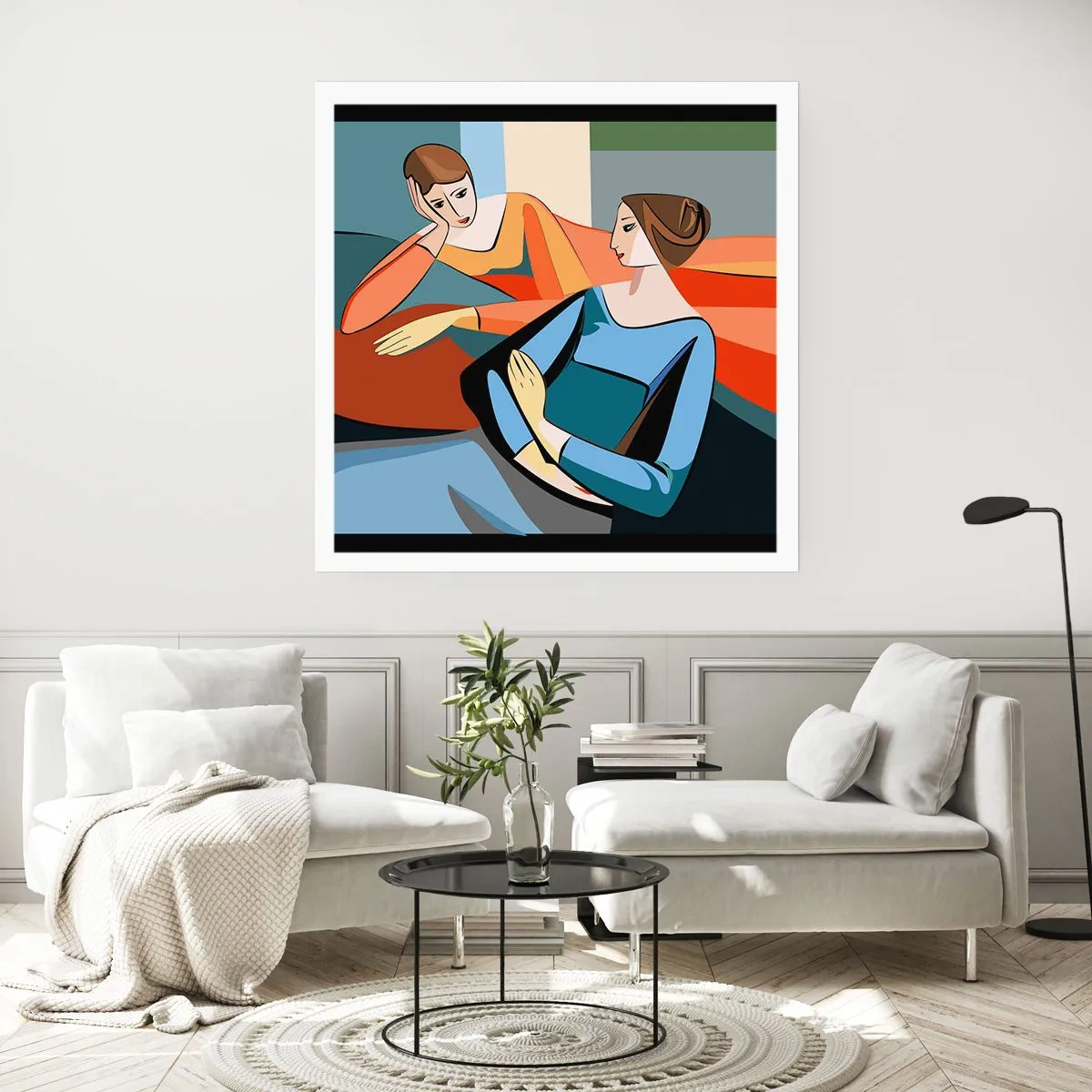 Pôster - Um momento de confiança - 50x50 cm