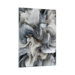 Quadro em vidro - Pedra e flor - 50x70 cm