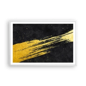 Pôster em moldura branca - Salto para o hiperespaço - 91x61 cm