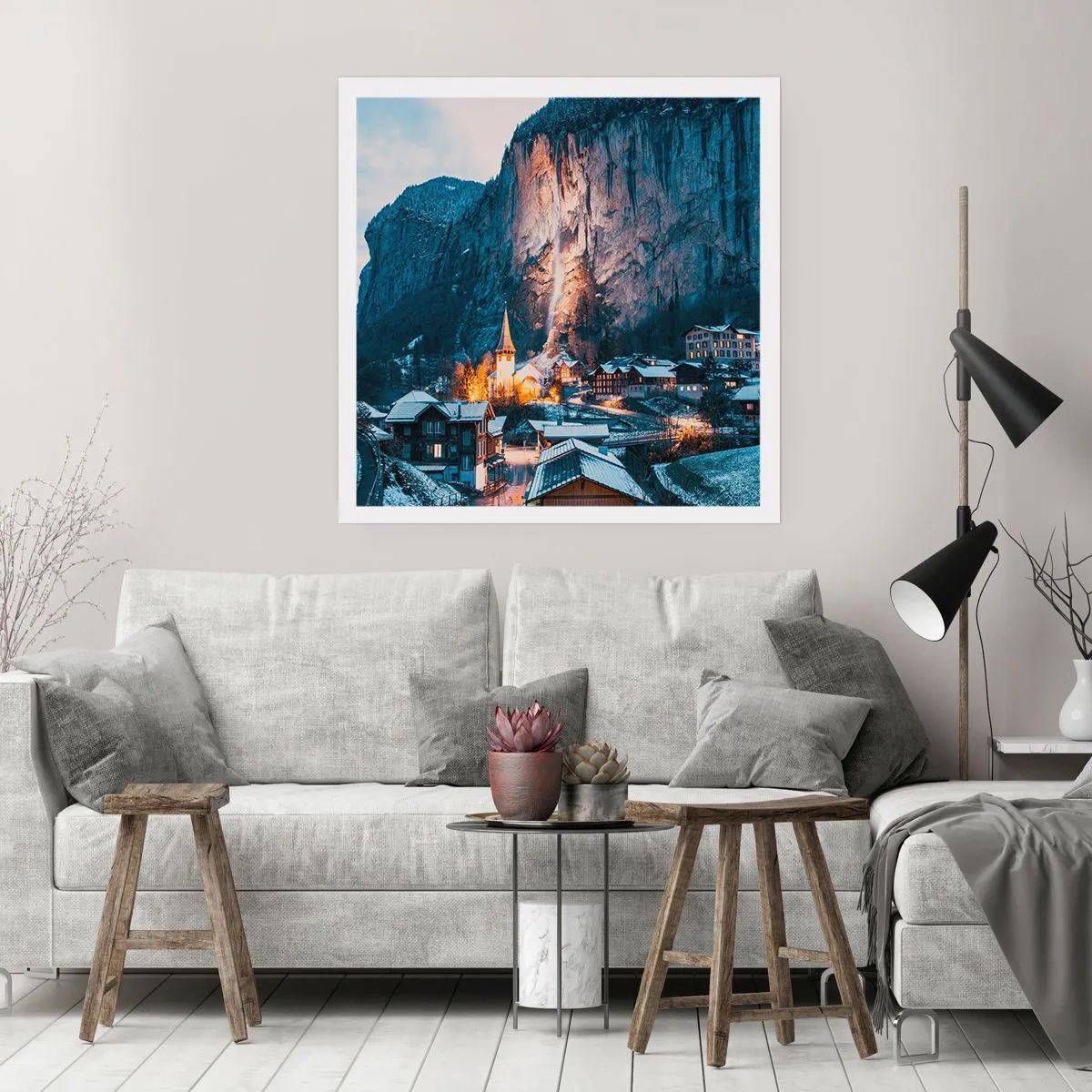 Pôster - O espírito luminoso do inverno - 60x60 cm