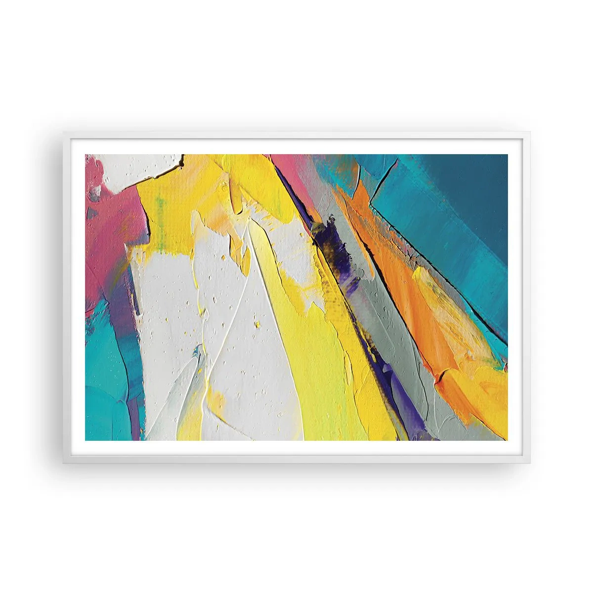 Pôster em moldura branca - Anatomia da luz - 100x70 cm