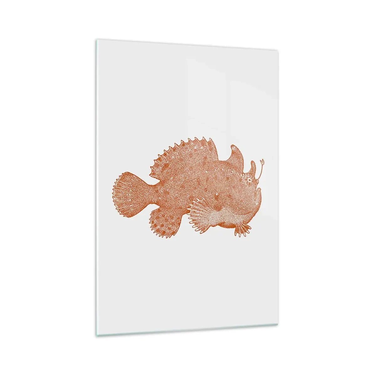 Quadro em vidro - E era um peixe - 70x100 cm