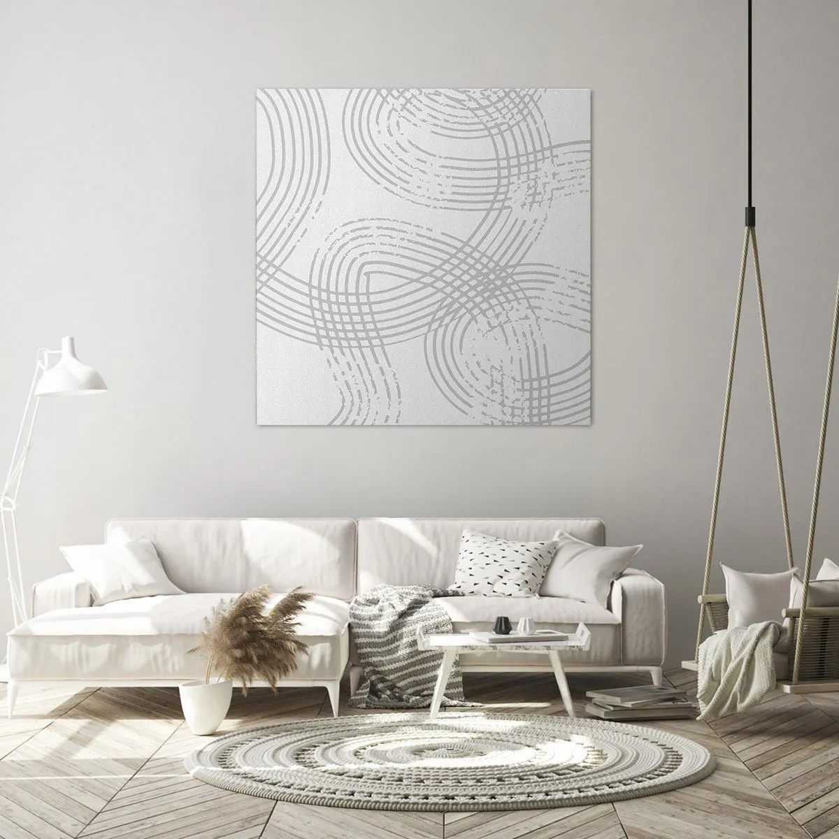 Quadro em tela - Não existe caminho reto - 40x40 cm