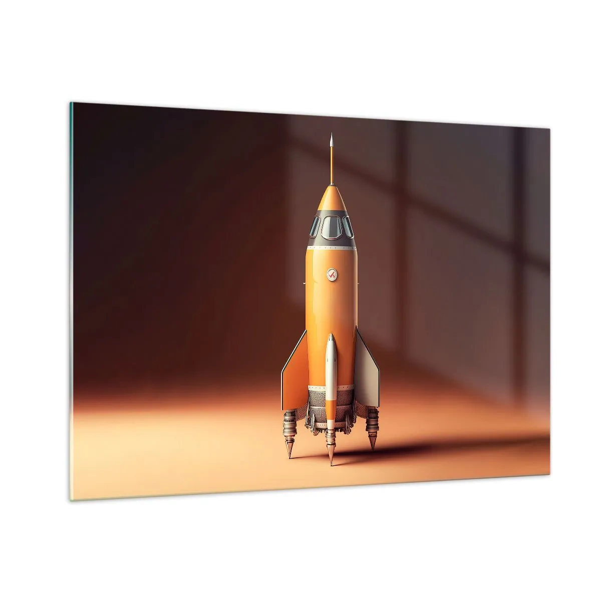 Quadro em vidro - Tudo começa com um sonho - 100x70 cm