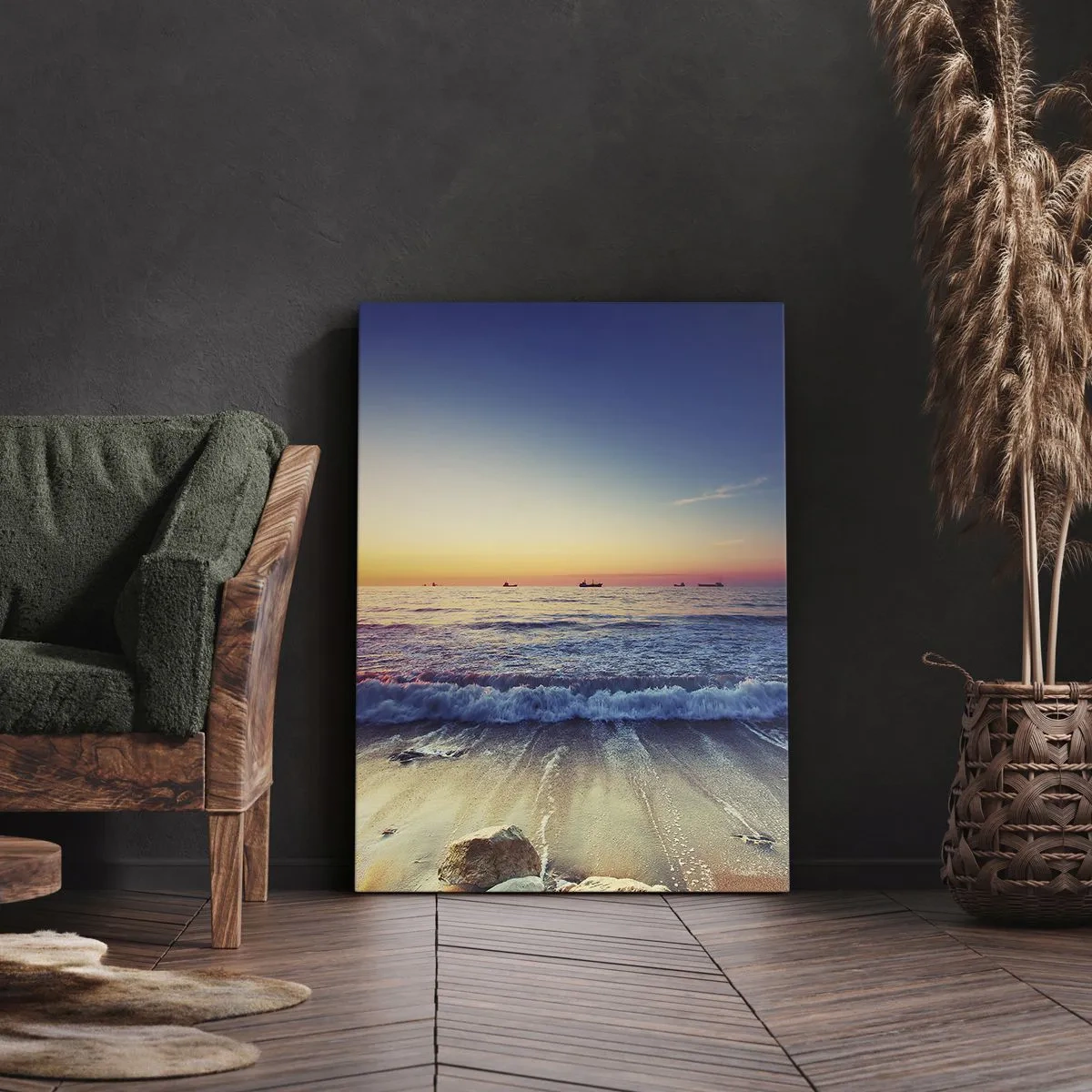 Quadro em tela - E além do horizonte? - 65x120 cm