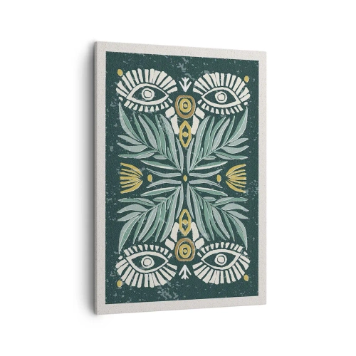 Quadro em tela - Como um recorte folclórico - 50x70 cm