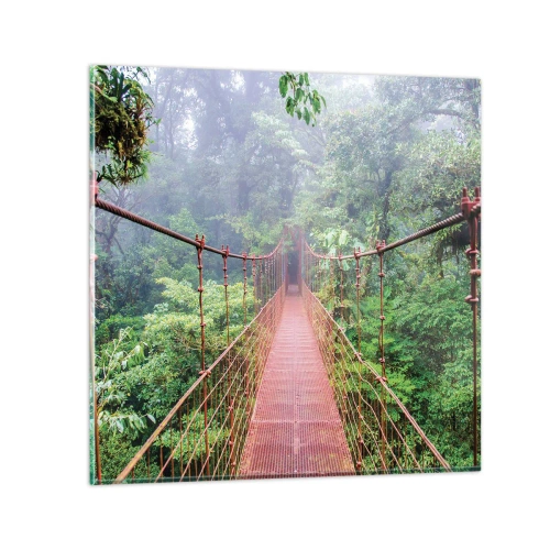 Quadro em vidro - Suspenso acima das copas - 30x30 cm