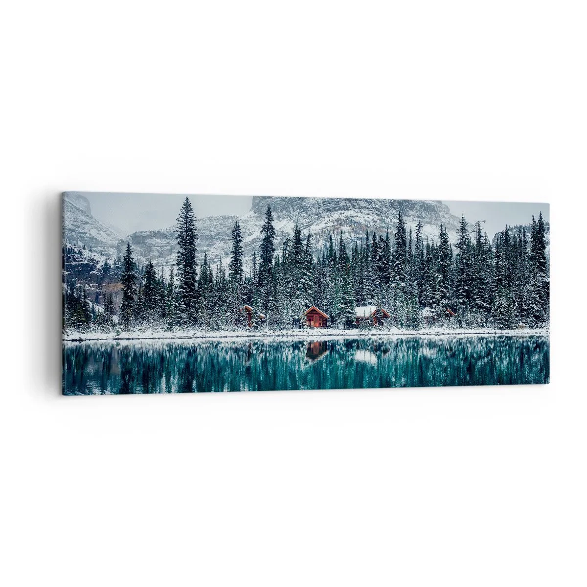 Quadro em tela - Retiro canadense - 140x50 cm