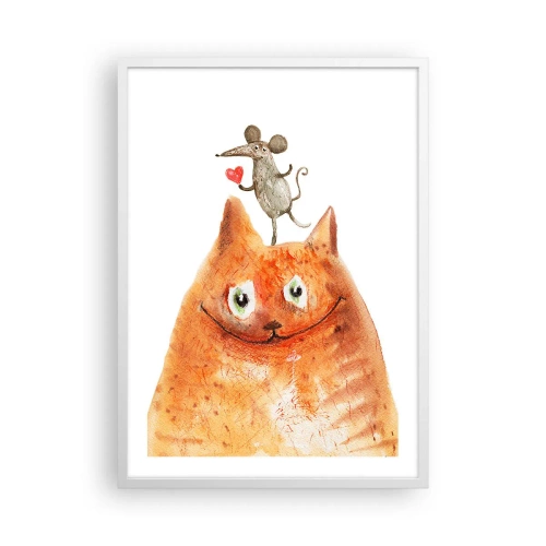 Pôster em moldura branca - Paradoxos do amor - 50x70 cm