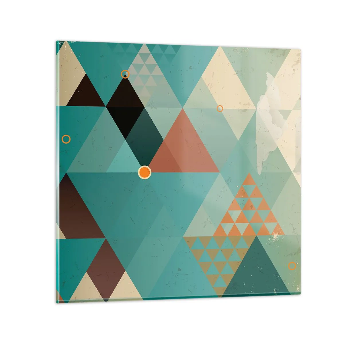 Quadro em vidro - A unidade de muitos, os muitos da unidade - 60x60 cm