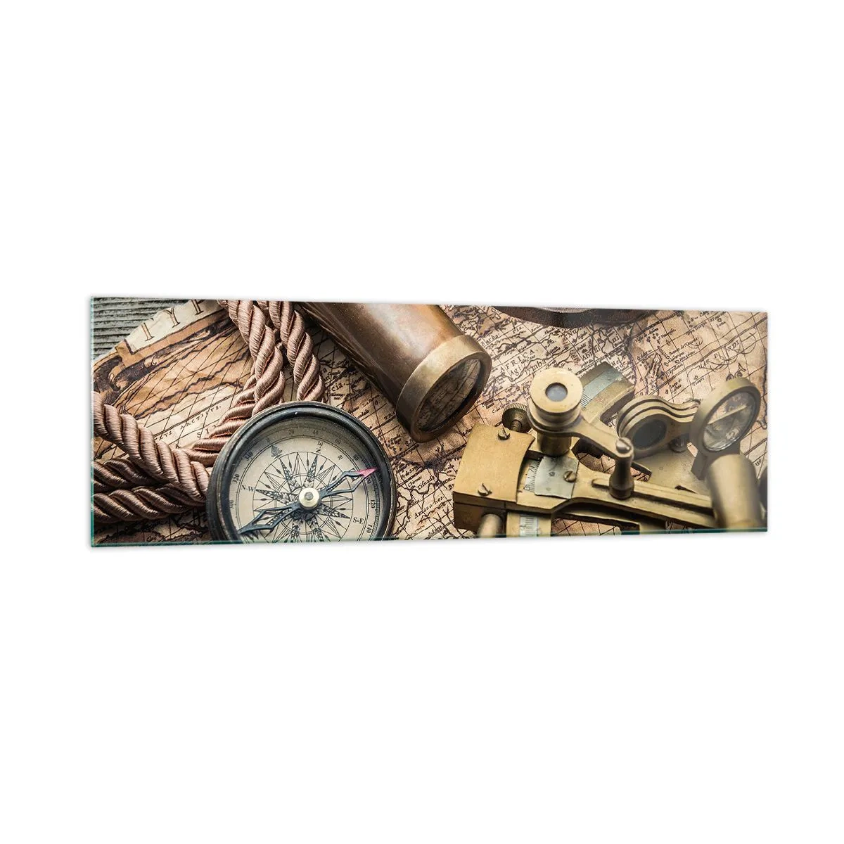 Quadro em vidro - Definir um rumo - 160x50 cm