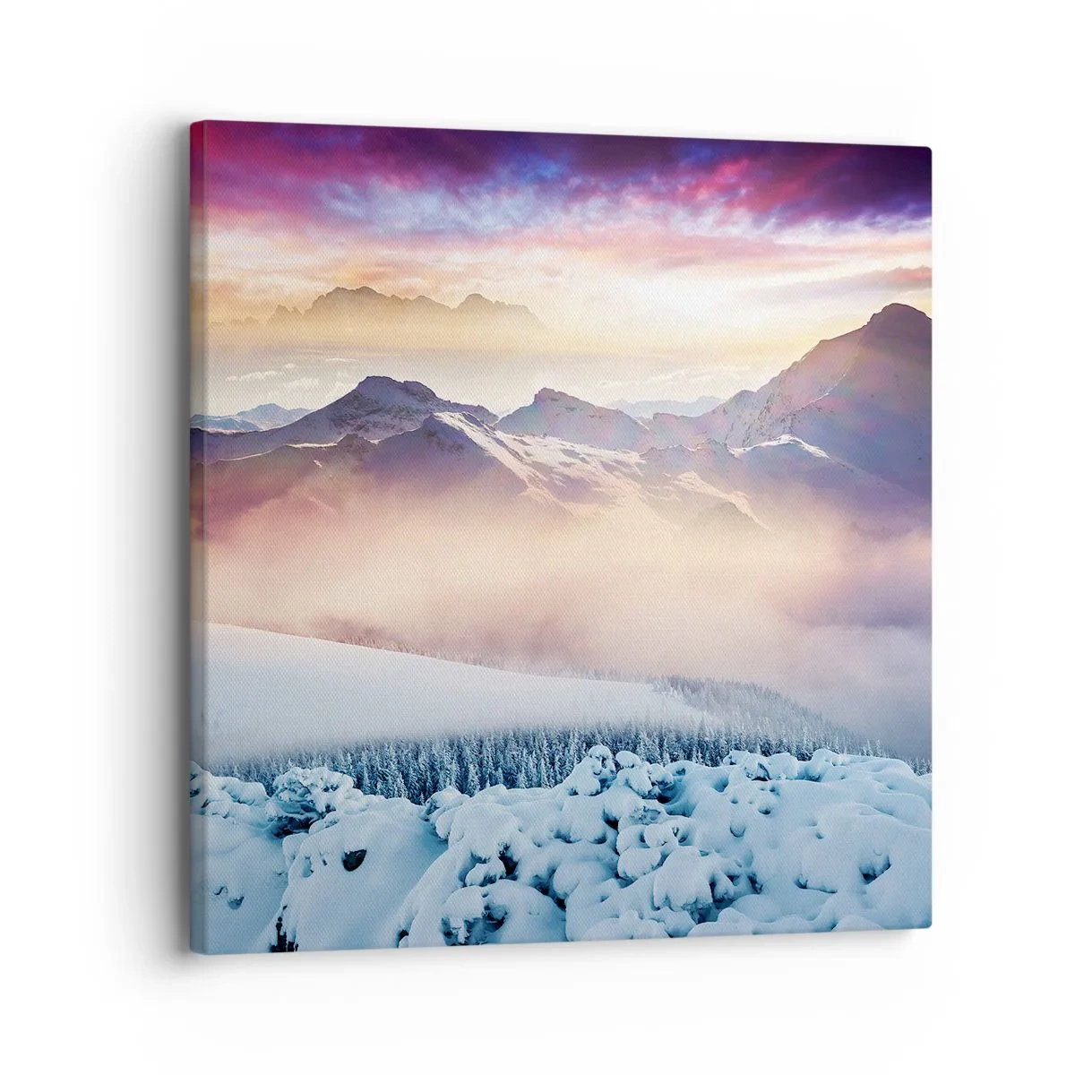 Quadro em tela - O poder e a pureza da natureza - 30x30 cm