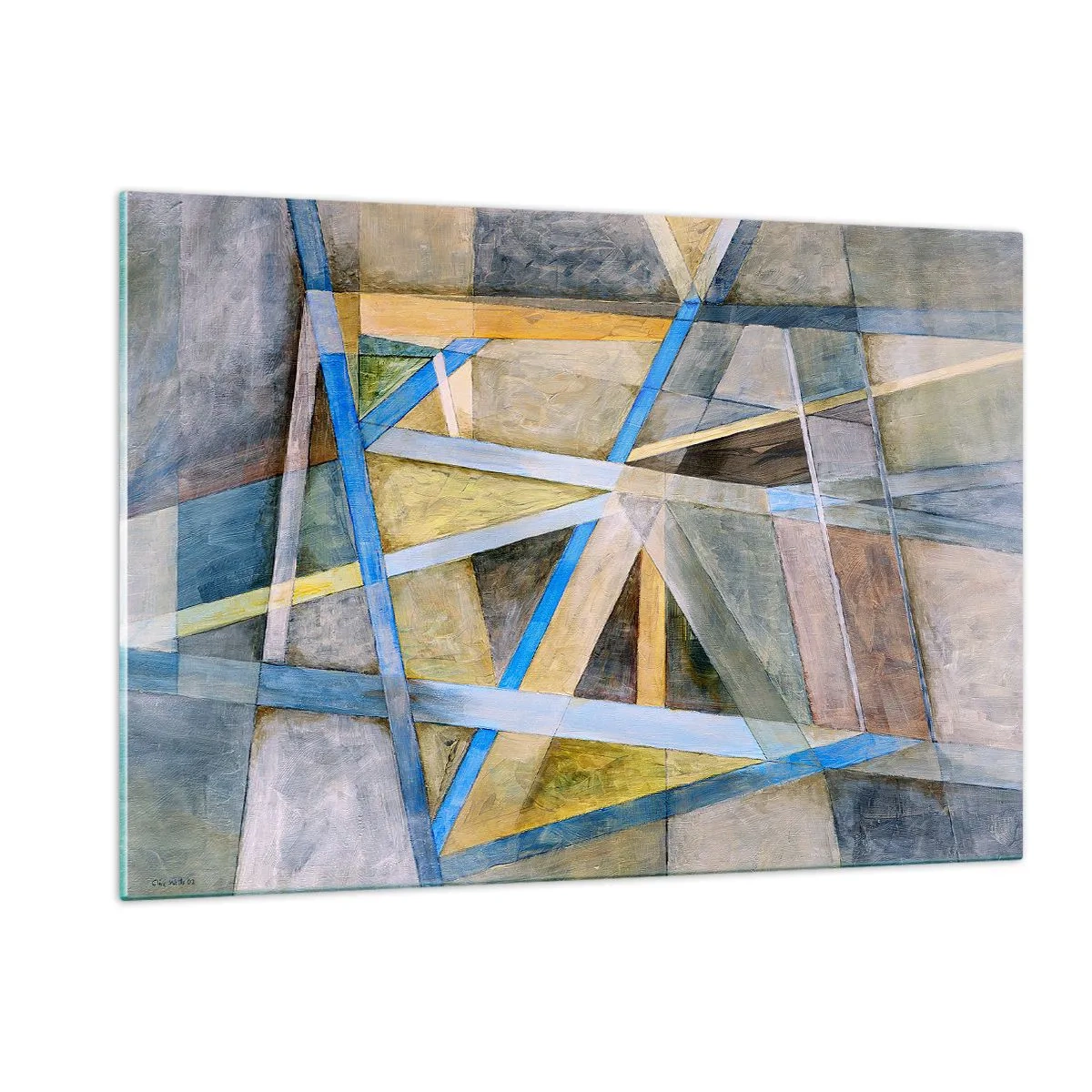 Quadro em vidro - Em linha reta ou na diagonal? - 120x80 cm