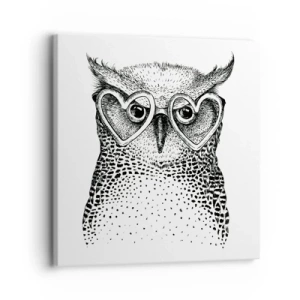 Quadro em tela - Sabiamente e amorosamente - 30x30 cm