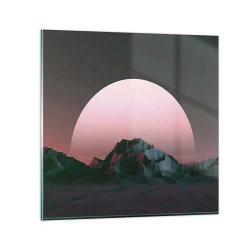 Quadro em vidro - Numa galáxia vizinha - 60x60 cm